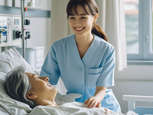 在徐姐的照顾下病人得到了家人般的温暖